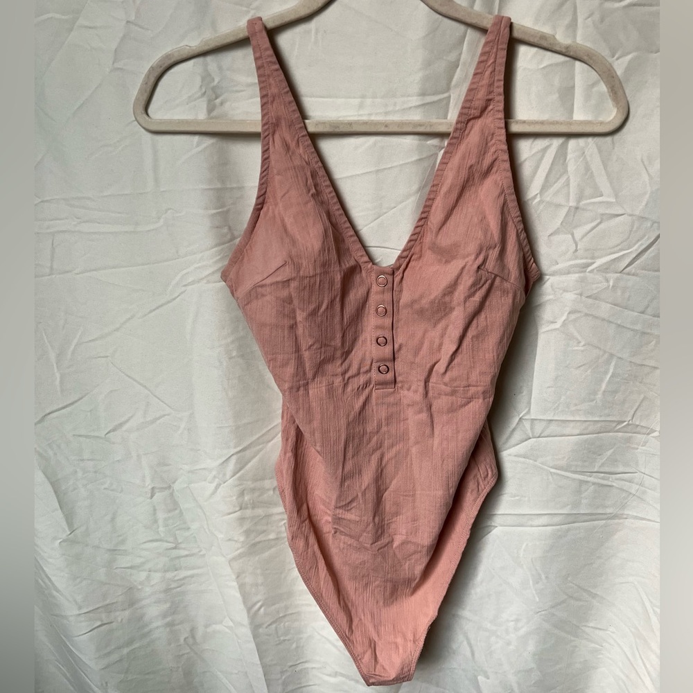 Free People Stretch Camisole Dusty Pink Bodysuit